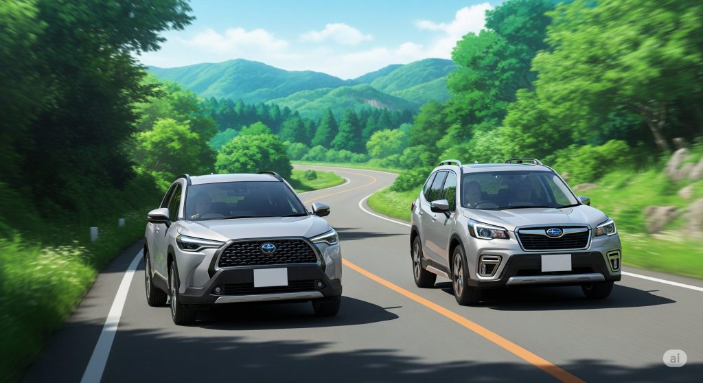 【トヨタ カローラクロス vs スバル フォレスター】徹底比較！