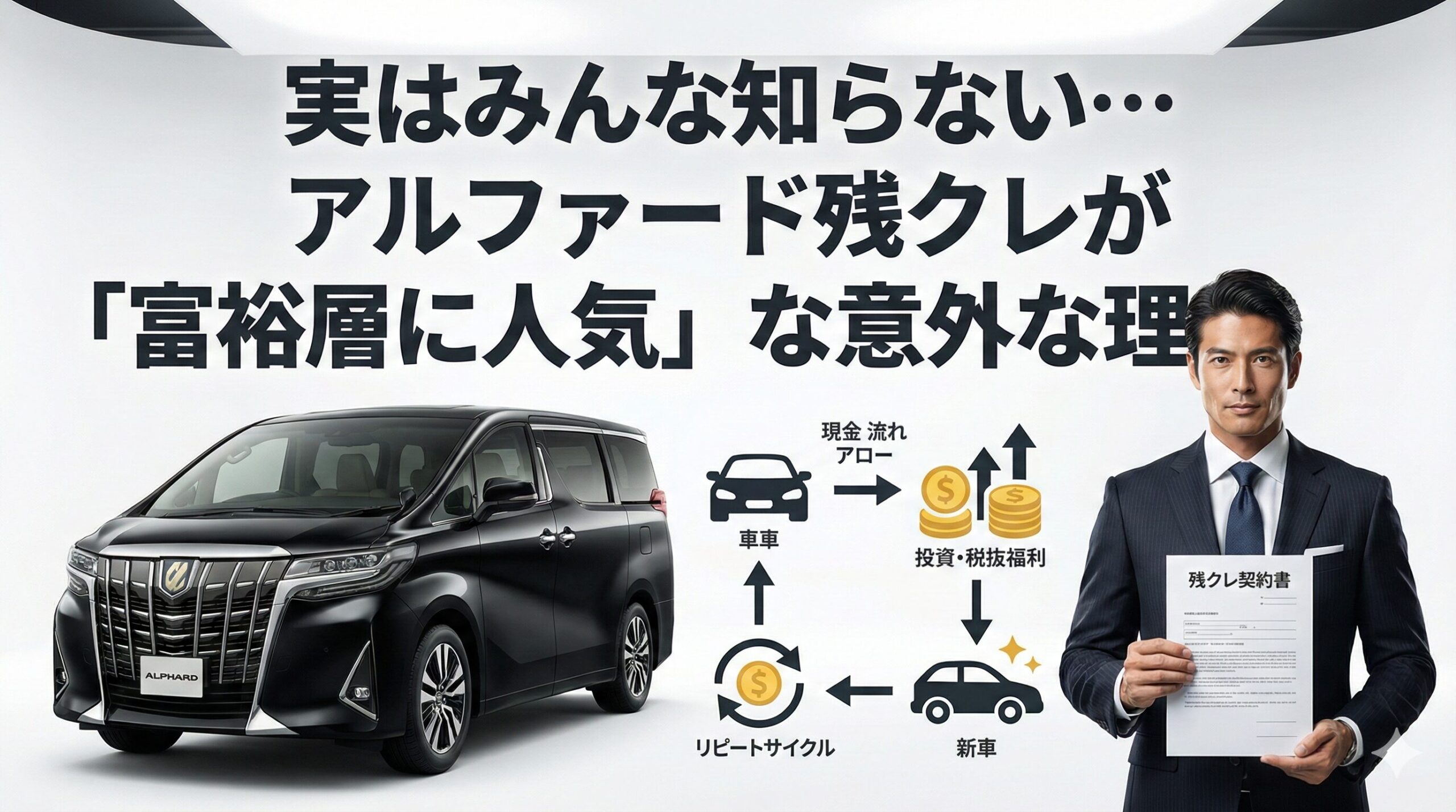 実はみんな知らない…アルファード残クレが「富裕層に人気」な意外な理由