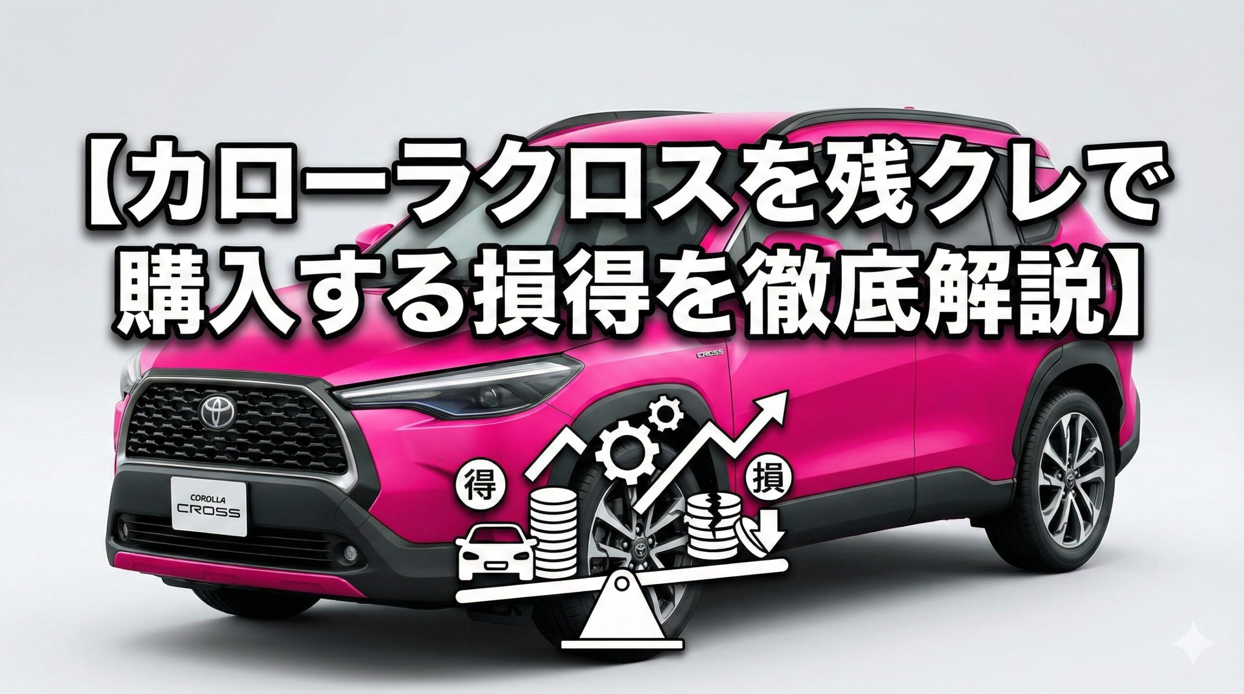 カローラクロスを残クレで購入する損得を徹底解説