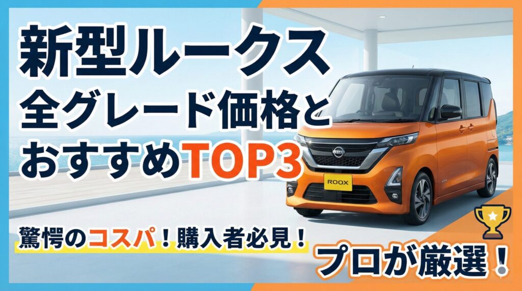 【2025年12月】新型ルークス全グレード価格とおすすめTOP3！賢く選ぶための徹底比較ガイド
