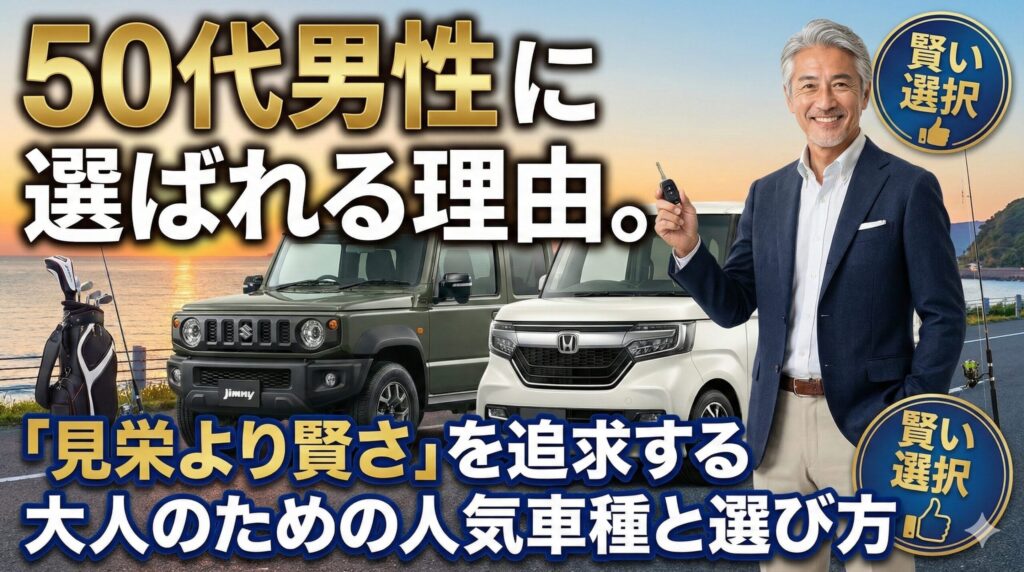 50代男性に軽自動車が選ばれる理由。「見栄より賢さ」を追求する大人のための人気車種と選び方
