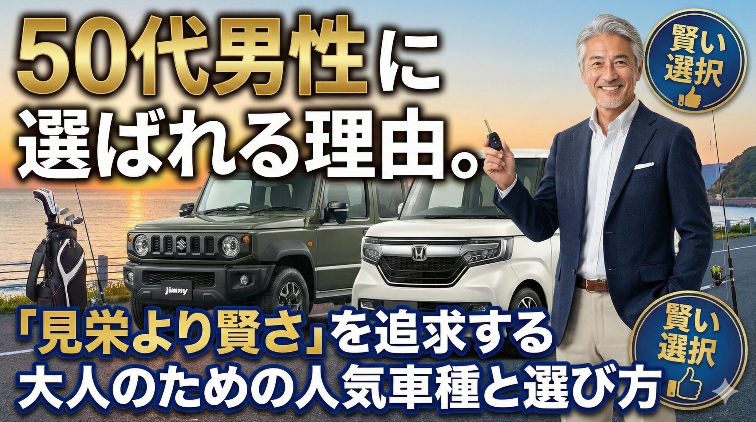 50代男性に軽自動車が選ばれる理由。「見栄より賢さ」を追求する大人のための人気車種と選び方