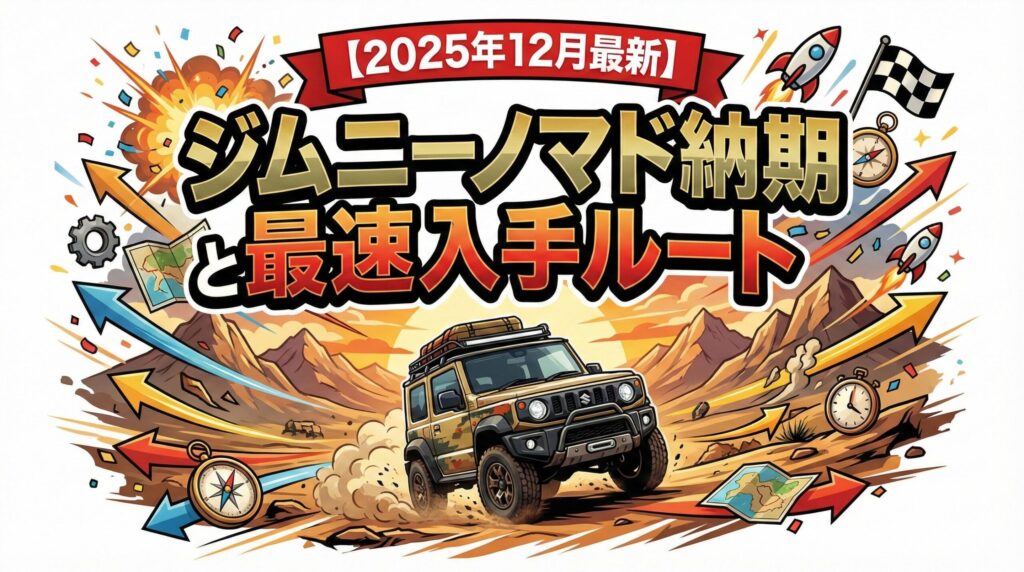 【2025年12月最新】ジムニーノマド納期と最速入手ルート