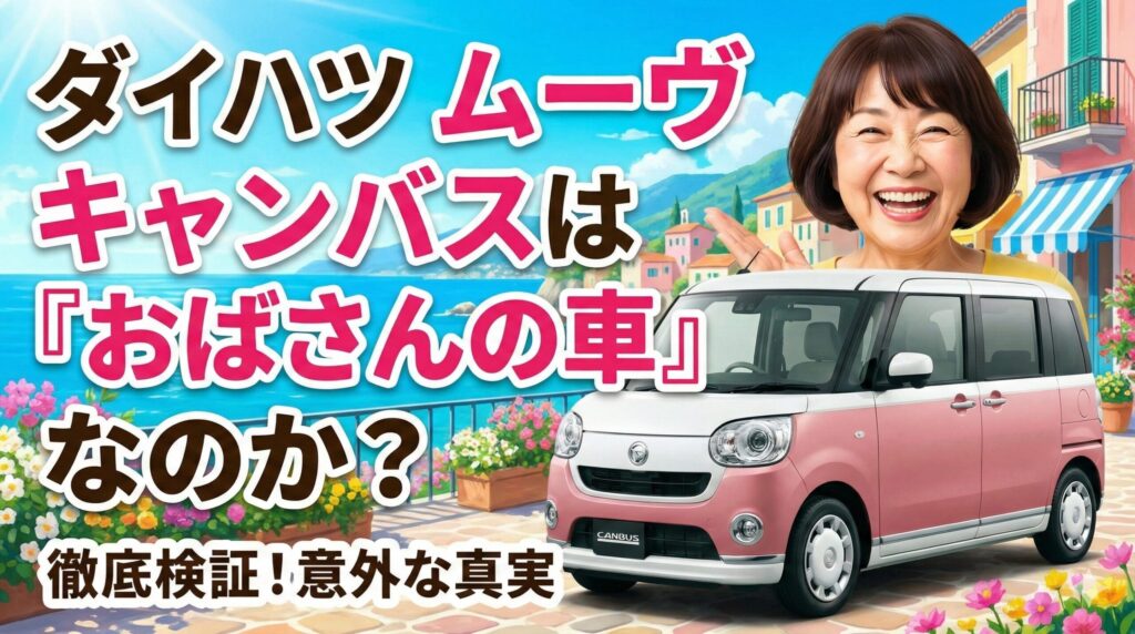 ムーヴ キャンバスは本当に「おばさん」の車なのか？イメージを徹底検証し、幅広い世代に愛される実態を解明