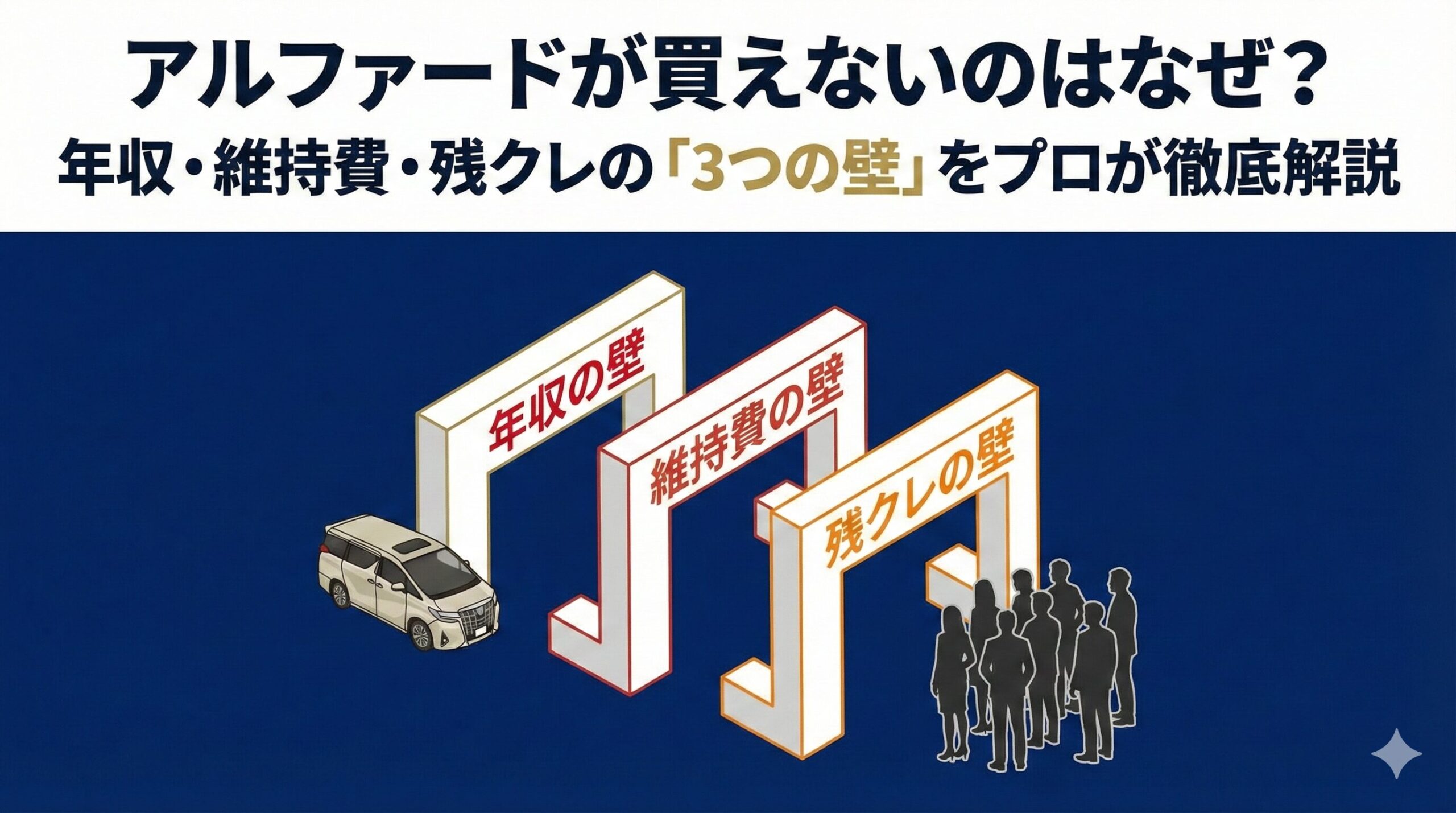 アルファードが買えないのはなぜ？年収・維持費・残クレの「3つの壁」をプロが徹底解説