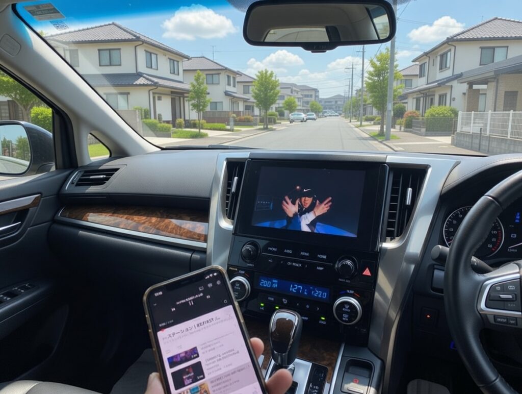 アルファード30後期 ミラーリング アンドロイド