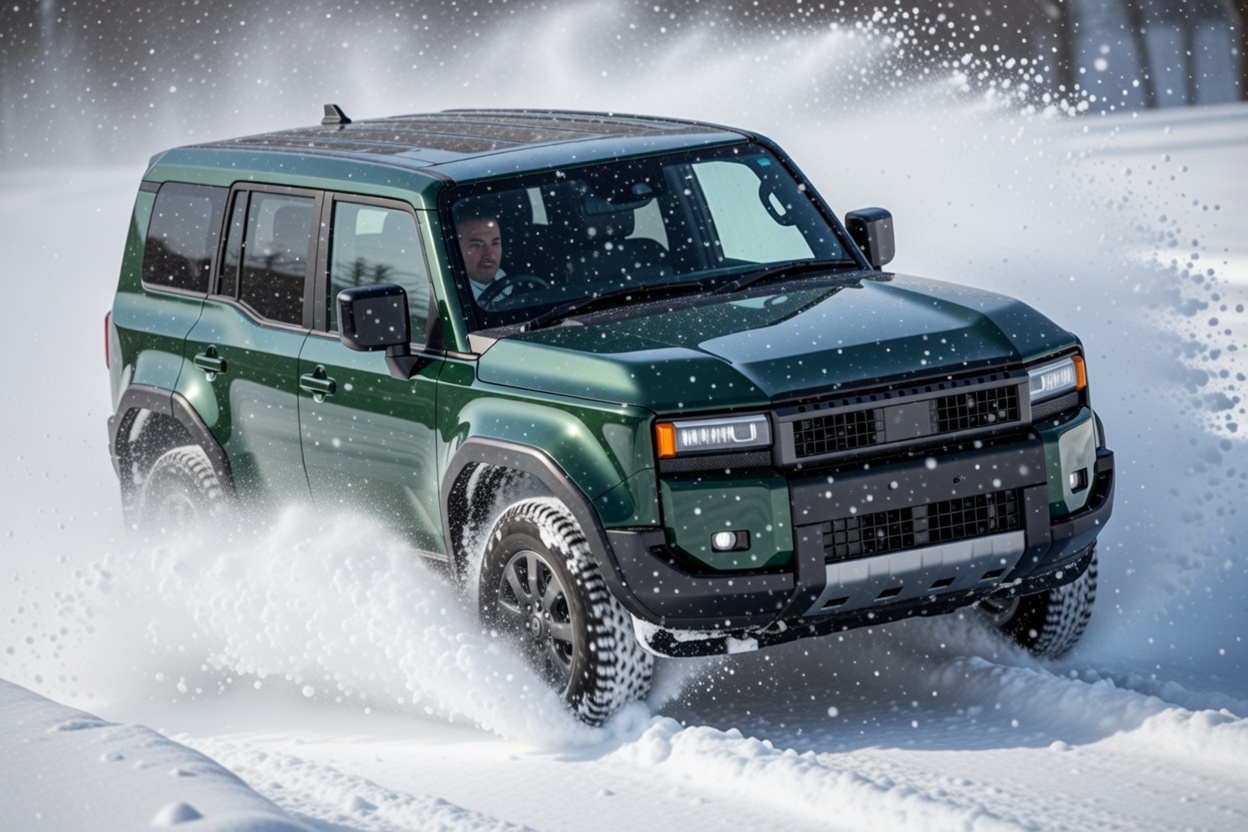 ランドクルーザー250 雪道